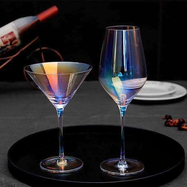 Colorful Crystal Glass Red Wine Glass Champagne Cup Creative Wine Glass Colorful High Footed Cup 241231