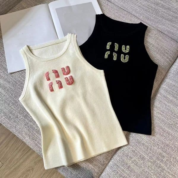 woman designer vests summer womens t tan diamond embroidery letter tshirts party sexy suspender tees tops short outwears street shirt sleeveless