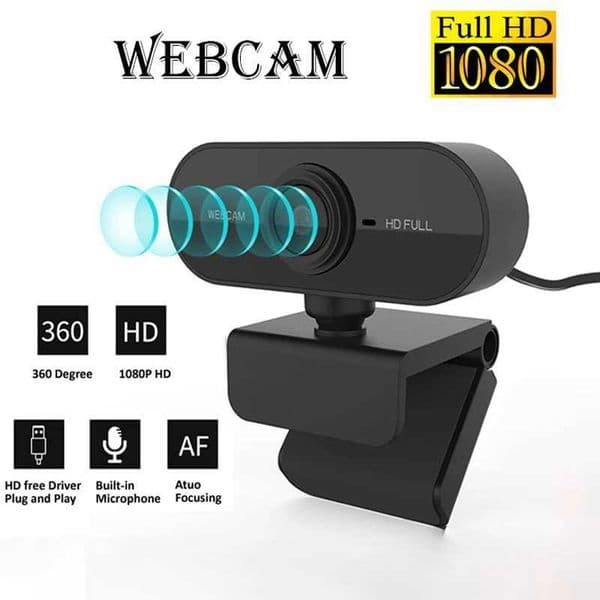 Webcams 1080P full HD mini network camera PC with microphone USB plug supporting desktop and laptop computers suitable for video call and conference on Y240701EHYQ