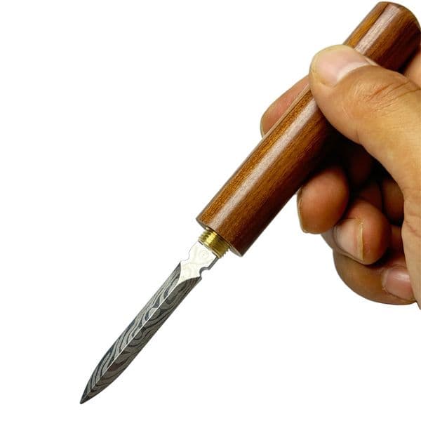 Goodsstore 6.5 Inch Metal Sword Smoking Tool for Quartz Smoking Nail with 2.5 Inch Sword and Wooden Handle Hat Tools