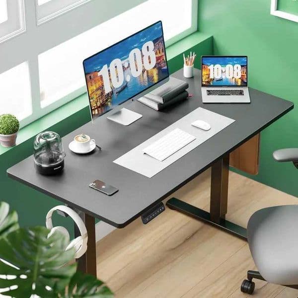 Other Furniture Furnest Furniture Indoor Furniture Desk Electric Adjustable Height Standing Desk - Sit to Stand Up Desk with Splice Board Q240703