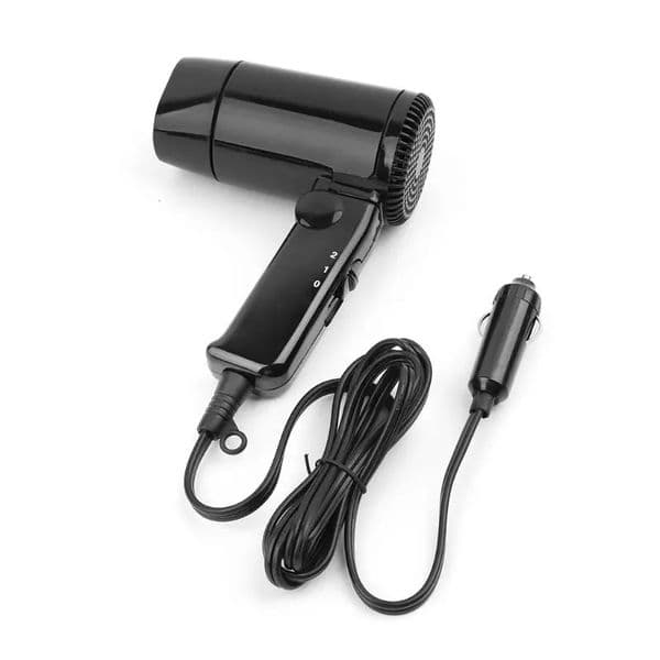 50LD Portable 12V Car-styling Hair Dryer Cold Folding Blower Window Defroster 240624 Z260626
