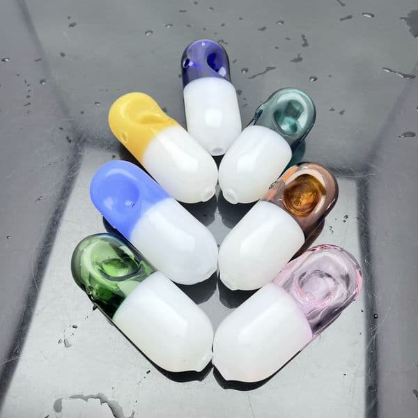 Glass Oil Burner Pipes hookah Glass Smoking bongs Smoke Pipes Classic capsule shaped new glass pipe