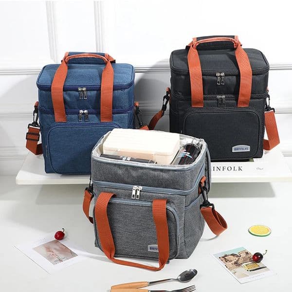 Portable Lunch Fridge Thermal Bag Durable Picnic Food Storage Bag Thermal Outdoor Large Ice Bag Insulated Box Shoulder Drink Bag 240705