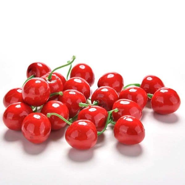 20PCS/lot Mini Fake Plastic Fruit Small Berries Artificial Flower red cherry Stamen Pearlized Wedding Christmas DecorationM240708