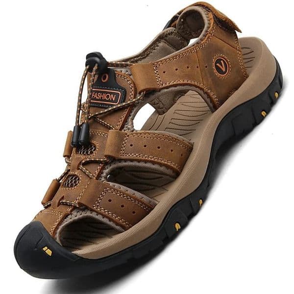 Leather Men Shoes Summer Large Size Mens Sandals Men Sandals Fashion Sandals Slippers Big Size 38-47 240708