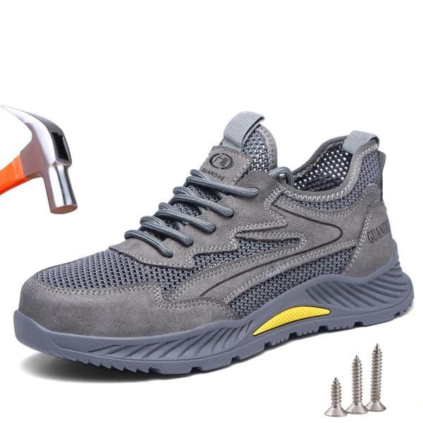 Summer Breathable Work Safety Shoes Men Women Indestructible PunctureProof Boots Protective Sneakers 240702