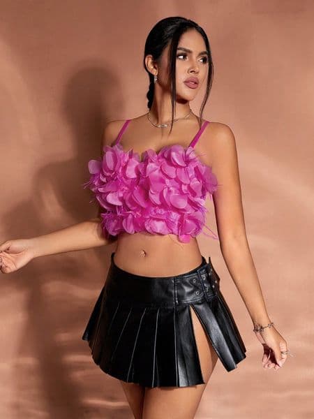 Women's Tanks Body Flower Tight Fitting Suspender Vest Fishbone Corset Female