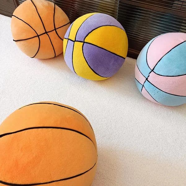 28cm Funny Ball Plush Toy Basketball Pillow Car Home Football Doll Smiley Ball Vent Throw Doll Pillow Funny Gift 240709