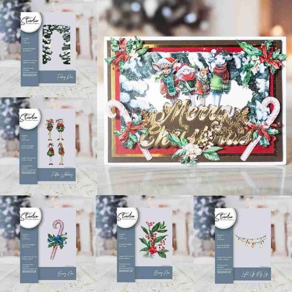 Christmas Pine Tree lamb Metal Cutting Dies DIY Greeting Card Making Scrapbook Craft Paper Decoration Handmade New Arrival 2024M240711