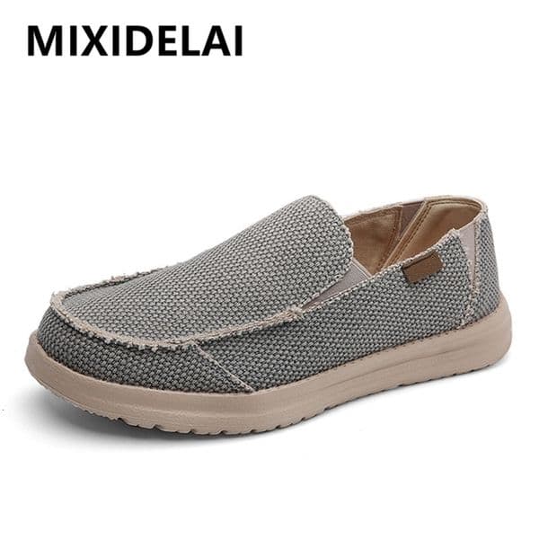 Summer denim canvas mens breathable casual shoes outdoor anti slip sports shoes comfortable driving shoes mens slippers large size 39-47 240710