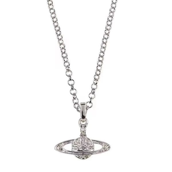 Designer Planet Pendant Necklace For Women Stainless Steel Accessories Jewelry Gift