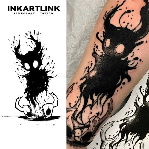 The devil is out of body Temporary TattooLasts To 15 Days New Technology Magic Waterproof Semi Permanent Sticker.B240713