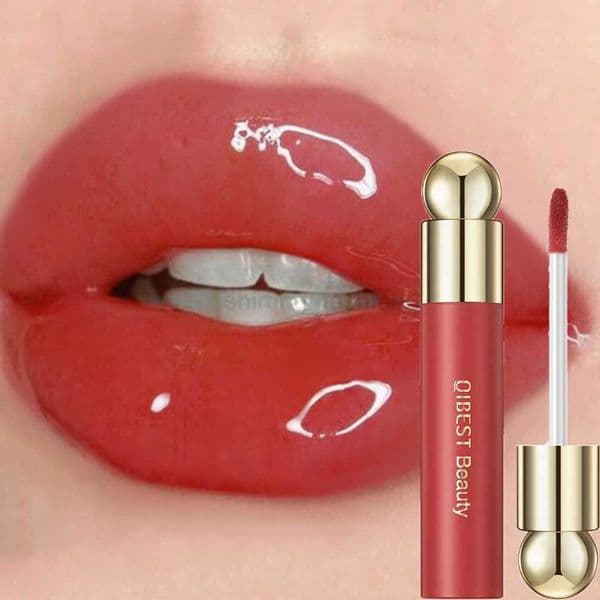 QIBEST Mirror Water Light Jelly Lip Gloss Shiny Mirror Moisturizing Liquid Lipstick Glitter Lip Gloss Lip Oil Glass Lip StainCL240716