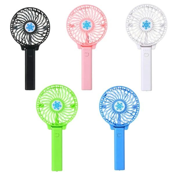 Portable USB Mini Fan Battery Rechargeable Foldable Handle Cooling Fans Cooler for Outdoor Sports Travel