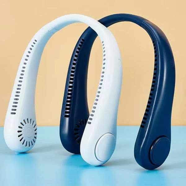 New bladeless fans for men and women usb portable mini silent charging neck Electric Fan
