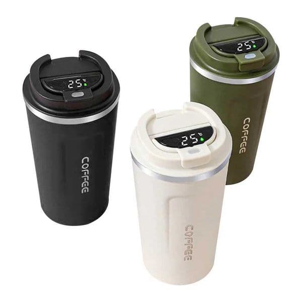 510ml hot coffee g stainless steel water bottle temperature display vacuum film hot double wall hot-dip galvanized cup M241121