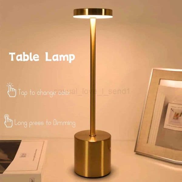 USB Metal Rechargeable Desk Writing Lamp Room LED Bedside Decorative Table Lamp Restaurant Bar Desktop Mood Lighting Night LightCL240717