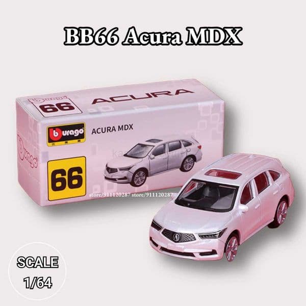 Bburago 1/64 Mini Car Model BB66 Acura MDX Scale Miniature Art Diecast Vehicle Replica Collection ToyM240717