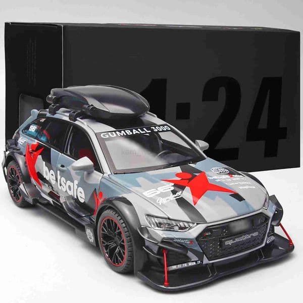 RS6 Alloy Toy Car Model 1 24 Scale with Sound Light - Authentic Replica for Kids - Ideal Gift for Car EnthusiastsM240717