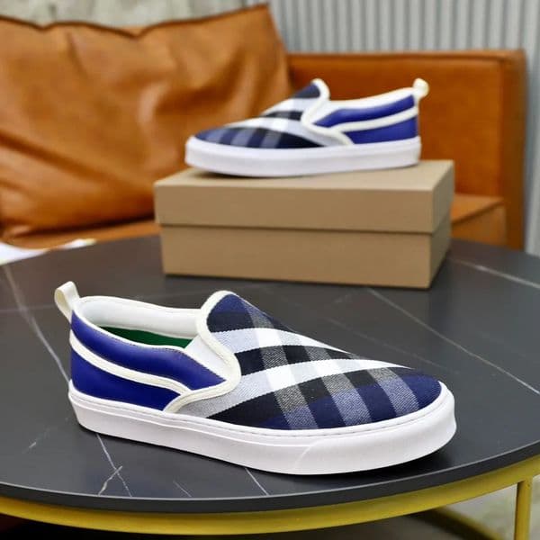 Super-quality Skateboard Runner Men Sneakers Shoes Check Leather Slip On Loafers Oxfords Comfort Moccasins Casual Discount Footwear EU38-46