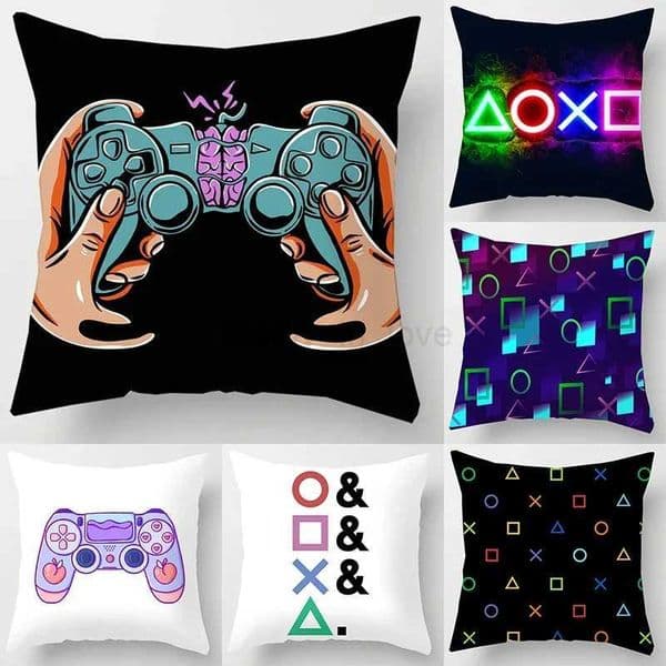 TV Game Fan Style Square pillowcase Home Decor Cushion Cover Anime New Design Gamer Play Gamepad PrintedM240717