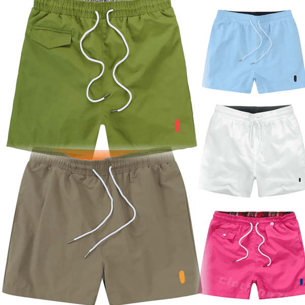 mens shorts designer shorts for men swim shorts summer new Warhorse shorts for mens quarter speed drying sports trend solid color pony embroidered loose beach pants