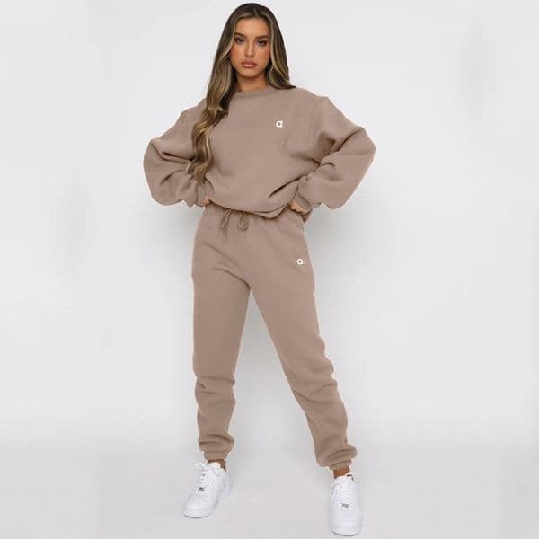 tracksuit women hoodie tracksuits sets two piece long slve cotton pullover pants hooded loose clothing hoodies pants outfit sweatshirts Sportswear hoodys L251217