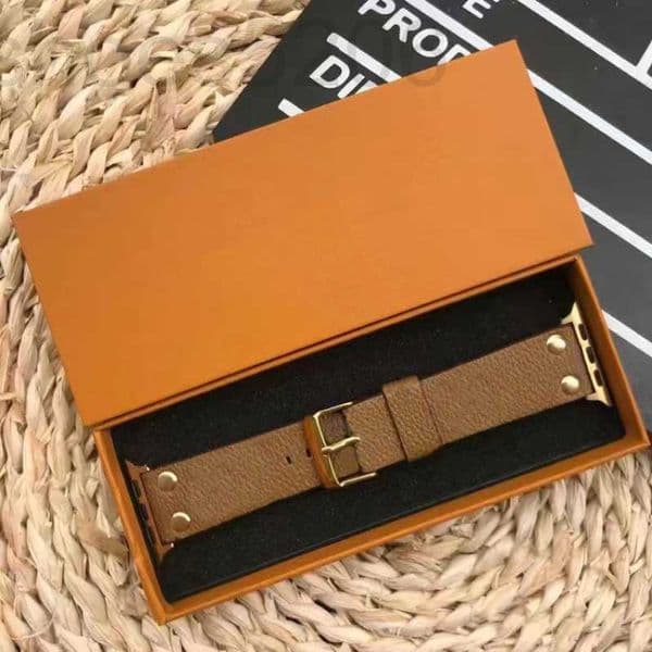 Smart Straps designer Designer Apple Watch Band 38 40 41 42 44 45 49 mm Flower Leather Watchs Strap Wristband For Iwatch 8 7 6 5 4 SE Watchbands with box WSPD