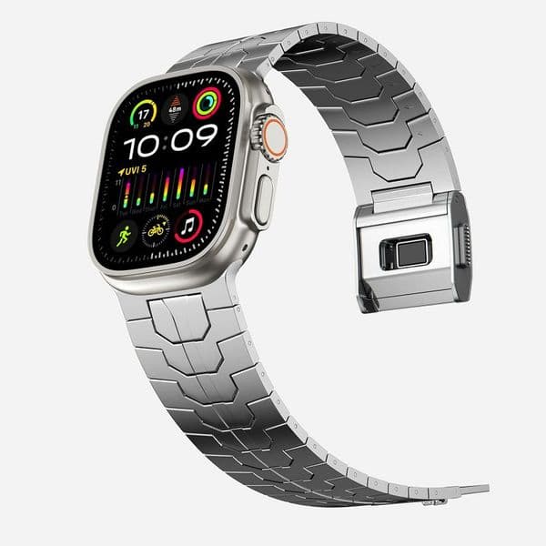 Stainless Steel Luxury Strap for Apple Watch Ultra Band 49mm 46mm 45mm 44mm 42mm Metal Bracelet for iWatch Series Ultra 10 9 8 7 6 5 4 3 2 1 SE