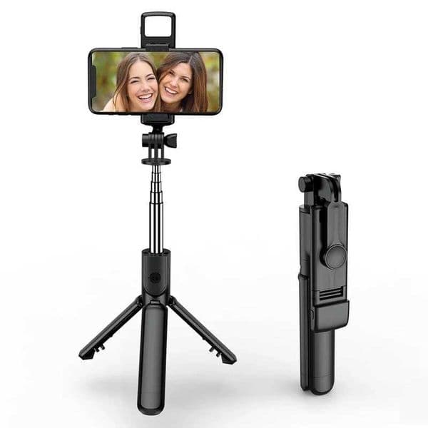 360 Rotation Selfie Stick With Fill Light Wireless Bluetooth Remote Shutter Tripod Stand Photo Tool For iphone Phone HolderM240719