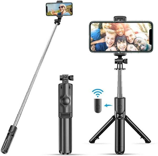 Selfie Stick Tripod Extendable Wireless Bluetooth Remote Portable Smartphone Tripod Stand Mount for IOS Android phoneM240719