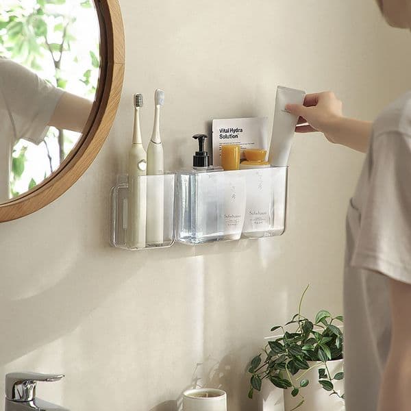Yimijia Large Hanging Storage Box Seamless Paste Storage Box Nail-free Wall-mounted Storage Box Sundries Finishing