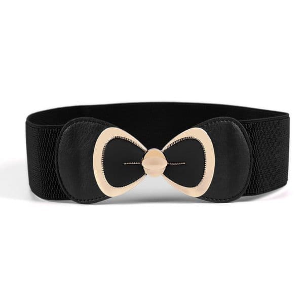 New Joker dress big bow waist ladies belt elastic wide waist belt wholesale 8319