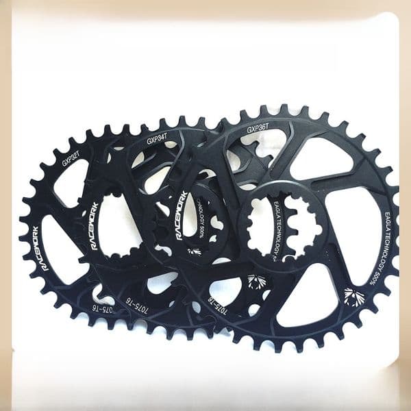 Mountain bike single plate GXP direct-mounted Integrated Plate positive and negative tooth disc plate 32/34/36/38t 3/6mm