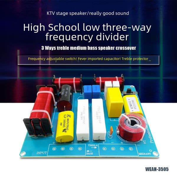 KTV Stage Professional Speaker Frequency Divider Card Box Three Frequency Divider Crossov High School Low Split Split Screen