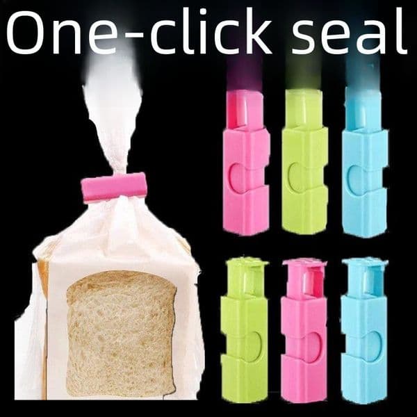 Multi-purpose bread snack sealing clip food bag sealing clip lock press-type kitchen food preservation sealing rack