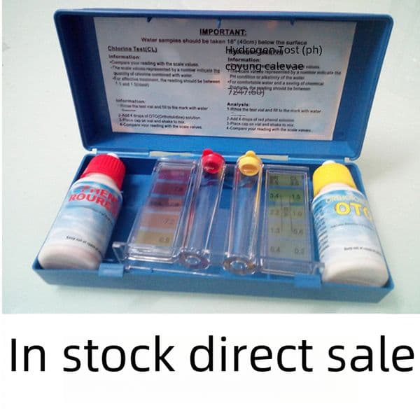 Swimming pool water test box water test reagent set OTO test reagent Ph residual chlorine test Box Acid-base test box