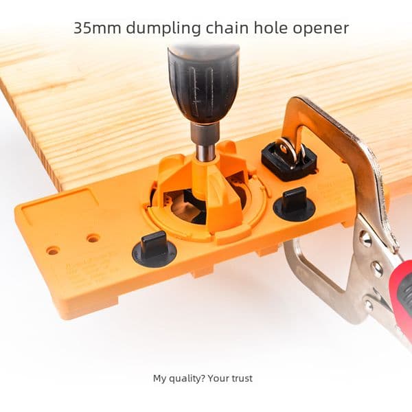 Woodworking 35MM hinge hole opener cabinet hinge locator wood door panel locator plate type furniture drill
