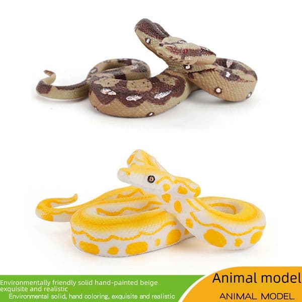 Simulation wild animal hovering boa toy wild python model amphibious reptile trick toy