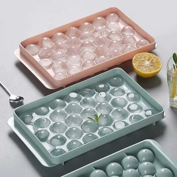 18/33 Grid Round Ice Cube Mold Ice Cube Tray Food Grade Ice Cube Making Mold Ice Cream Party Whiskey Cold Drink Kitchen GadgetsM240719