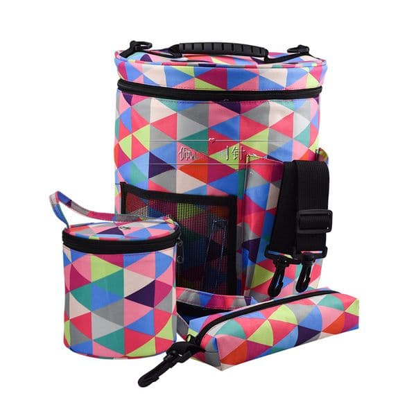 Cross-border new wool storage bag DIY woven storage bag barrel Oxford barrel bag luggage bag cylinder bag AC229