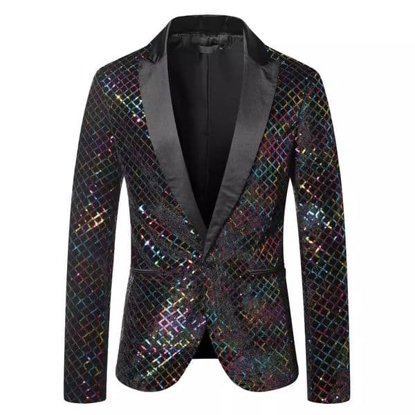 Autumn New Fashion suit Amazon wholesale purchasing men's sequins beads European size suit jacket ZT-X50