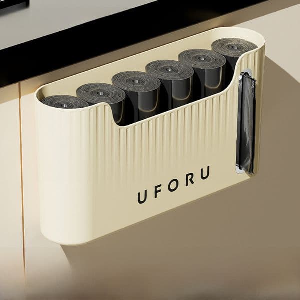 Kitchen Garbage Bag Storage Artifact Plastic Bag Storage Box Wall-mounted Collector Placing Box Punch-free Storage Rack