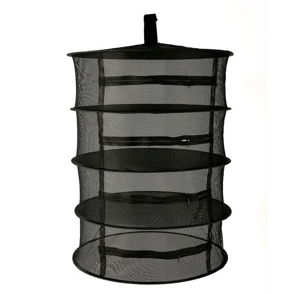 Cross-border Amazon factory direct sales 4-layer drying basket plant drying net drying rack closed zipper drying net 45cm