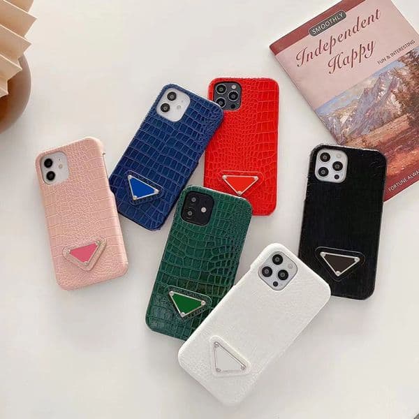 Designer luxury Faux Crocodile Phone Case For Apple iPhone 17 16 Pro Max 15 14 Plus 13 Mini 12 11 X XR XS 8 7 Leather Veet Lining Hard Shell Back Cover Fundas Coque Assort