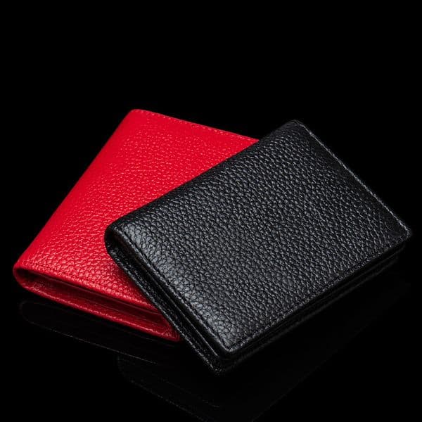 Leather Business Card Holder Men's Business Card Card Bag Women's Large Capacity Credit Card Card Case Portable Small Business Card Holder
