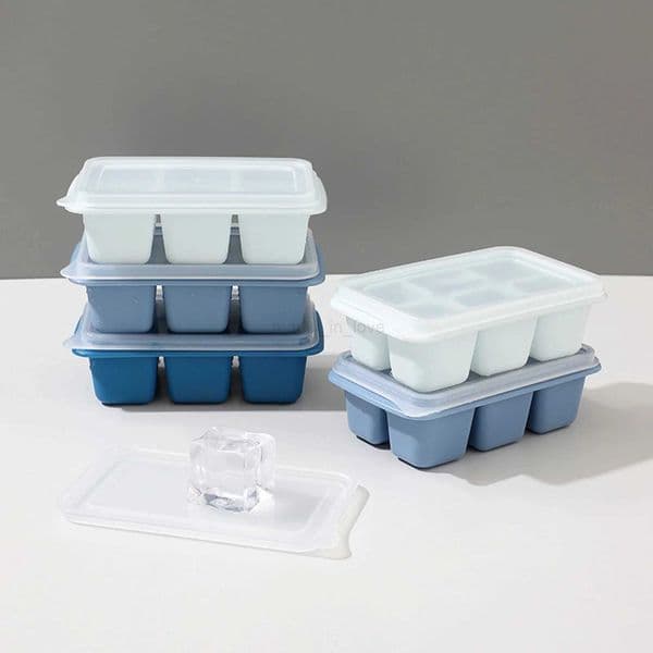 6 Grids Ice Tray Mold Silicone Ice Cube Mould Lollipop MakingM240719