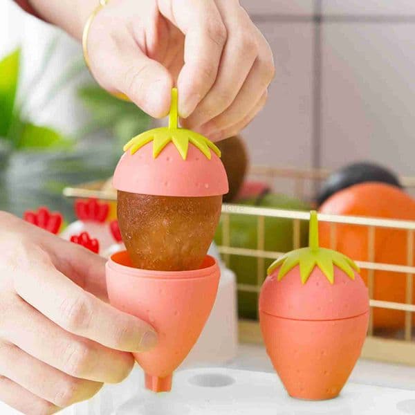 4/6 Grid Homemade Silicone Ice Cream Molds Popsicle Ice Cream Popsicle Ice Cream Mold DIY Ice Popsicle Maker Kitchen AccessoriesM240719