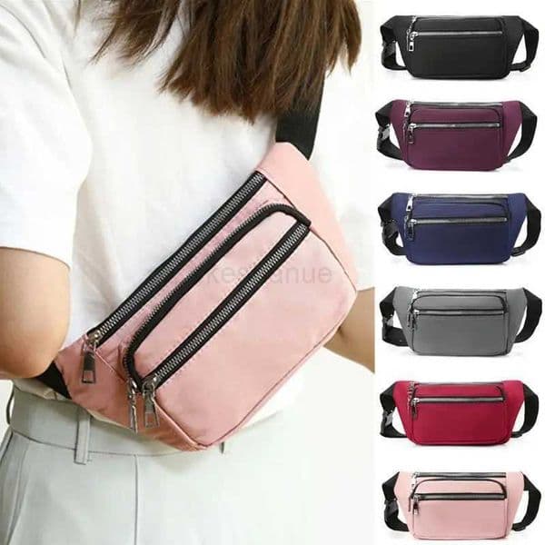 2024 Oxford Cloth Waist Bag Zipper Chest Bag Sport Travel Girl Belly Pocket Hip Bum Bag Fashion Phone Fanny Pack for WomenXJ240720